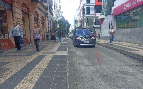 Peatonalización. El Centro Histórico está en los planes de convertirse en peatonal, según reformas del PDOT de Ambato.
