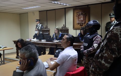 Wilman Terán en la audiencia de este jueves.