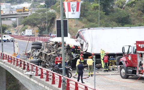 Así quedó la escena del siniestro de tránsito.