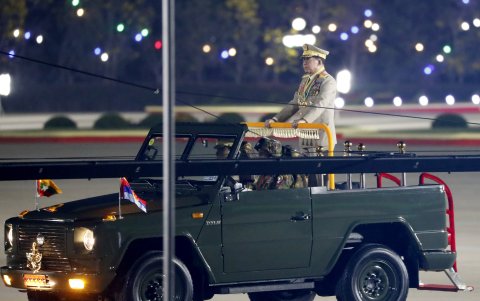 El líder de la junta militar birmana, Min Aung Hlaing.