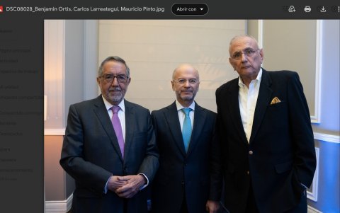 Benjamín Ortiz, Carlos Larreátegui y Mauricio Pinto.