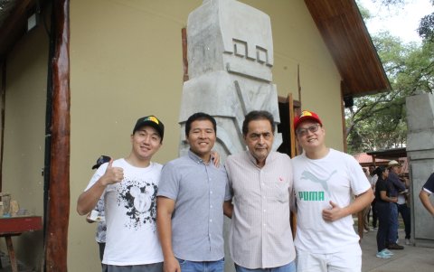 Aaxu Kaihua, Meng Chunlei, Ramón Sonneholzner y Yang Song.