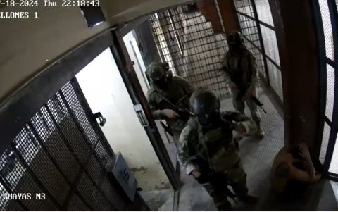 Terán presentó como pruebas las imagenes de las camaras de seguridad de La Roca.