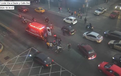 Los accidentes en la vía Daule fueron parte de las emergencias atendidas.