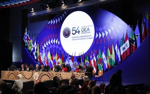Fotografía de archivo de representantes de los países miembros de la Organización de Estados Americanos (OEA)