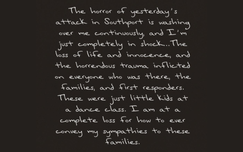 Comunicado de Taylor Swift en Instagram Stories.