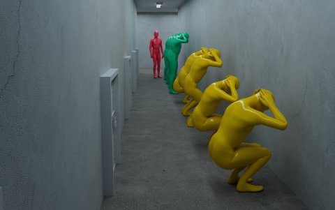 Recreación en 3D del interior y de las prácticas llevadas a cabo en el Centro de Detención Provincial del Ministerio de Seguridad en Ryanggang.