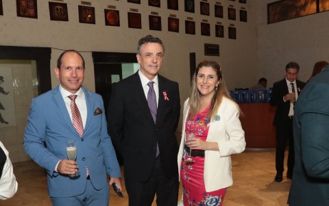 GUAYAUIL. Eliseo Mosconi, Pedro José Sanz y Paula Casado.