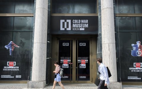 Vista de la entreda del Museo de la Guerra Fría de Berlín, una iniciativa que se presentó al público hace menos de dos años, y que ha cerrado sus puertas por falta de asistentes.