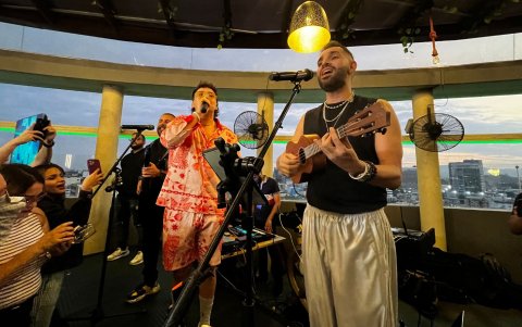 El evento fue en le rooftop del hotel Wyndham Garden de Guayaquil.