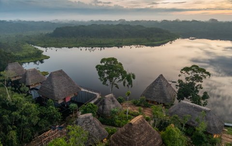 Un impresionante paisaje rodea el Centro de Turismo Comunitario (CTC) del que disponen “pueden tener una impresionante selva virgen” y “vivir lo natural”.