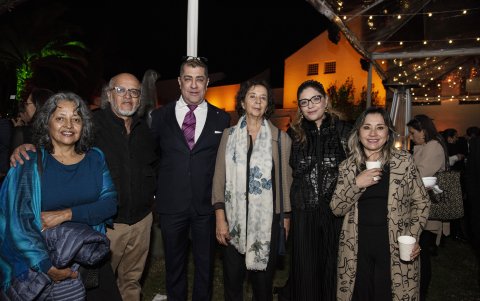 Rocío Guayasamín, Handel Guayasamín, Diego Guayasamín, lizi de Guayasamín, Daniela Guayasamín y Susana de Guayasamín.