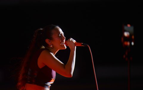 Susana Cala durante su concierto.