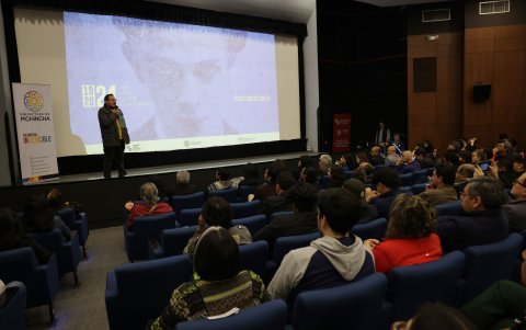 Una proyección de los primeros filmes silentes de los años veinte se llevó a cabo como parte de la celebración.