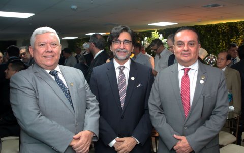 Fausto Ortiz, Virgilio Gonzenbach y Edmundo Jordán.