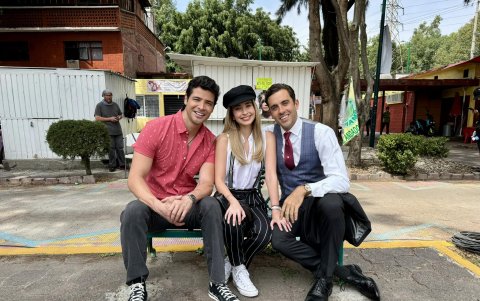 Con Paulina Matos y José Pablo Minor.