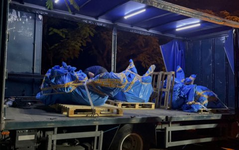 Los motores de la aeronave del accidente con 62 víctimas, este domingo en Sao Paulo.