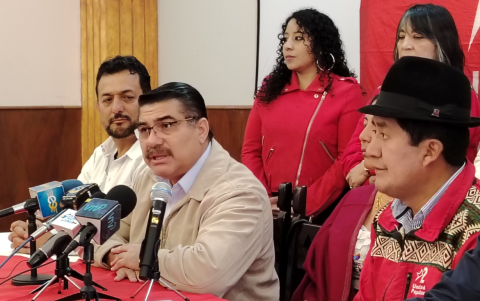 Jorge Escala fue el candidato presidencial de Unidad Popular.