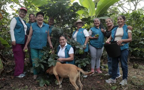 Integrantes de la Asociación de Mujeres Caficultoras de Viotá y Tequendama