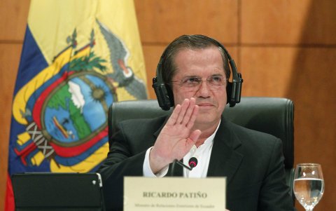 Ricardo Patiño fue ministro de Relaciones Exteriores durante el gobierno de Rafael Correa