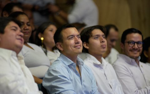 El presidente Daniel Noboa buscará reelegirse en 2025.