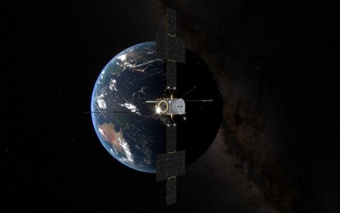 Una de las proyecciones de la misión Juice de la Agencia Espacial Europea (ESA).