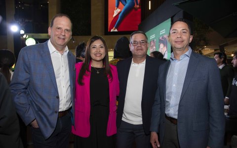 Ricardo Arias-Nath, Cristel Delgado, Heriberto Rivera y Carlos Zaldumbide.
