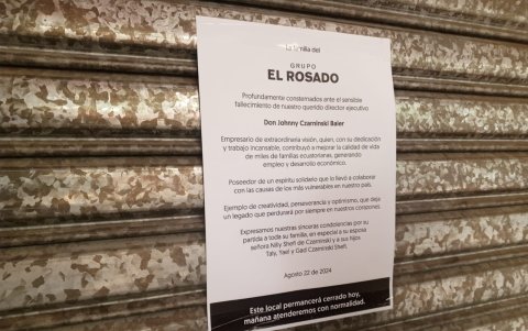 Comunicado de la corporación El Rosado.