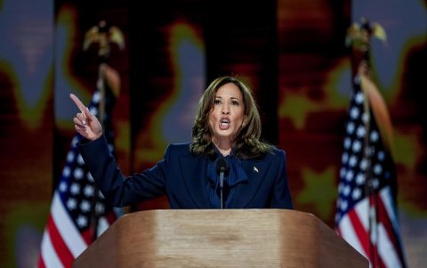 La candidata presidencial demócrata Kamala Harris.