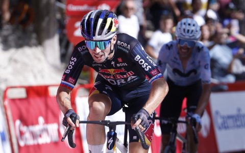 El esloveno Primoz Roglic ganó la octava etapa de la Vuelta a España.