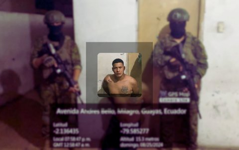 La detención de alias Loco Ariel ocurrió en el norte del cantón Milagro, provincia del Guayas, en el sector conocido como 22 de Noviembre