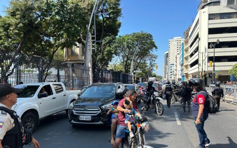 El transito se intensificó.