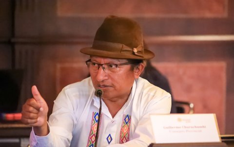 Guillermo Churuchumbi asegura que Pachakutik y Centro Democrático harán una alianza para participar en las elecciones 2025.