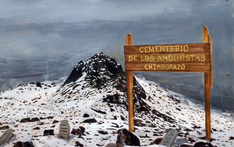 Las piezas abordan el cambo en el paisaje tras la intervención humana.