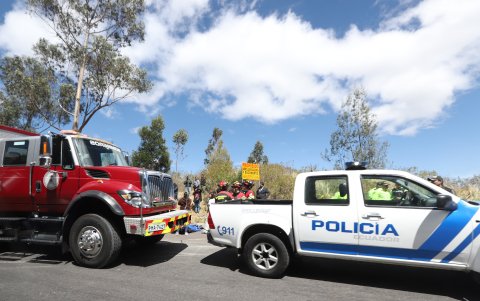 El automotor llegó desde El Coca (Orellana) y tenía previsto arribar hasta Quito.