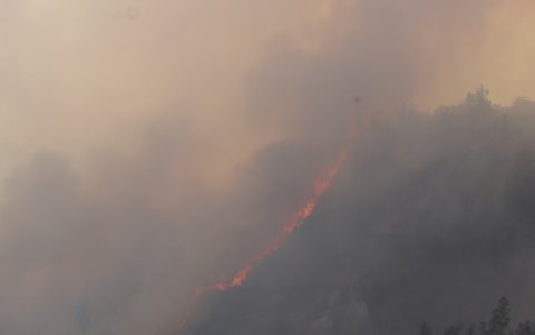 Incendio en Nayón ha transformado gran parte de la atmósfera de ese sector.