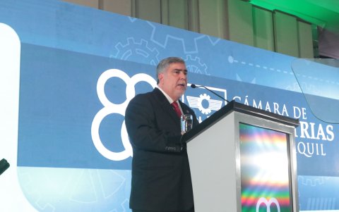 Francisco Jarrín, presidente de la Cámara, se dirigió a sus invitados.