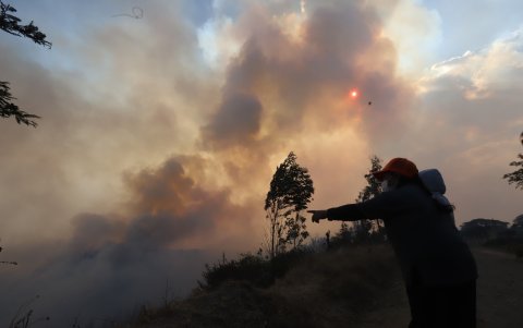 Incendios en el sector Nayón