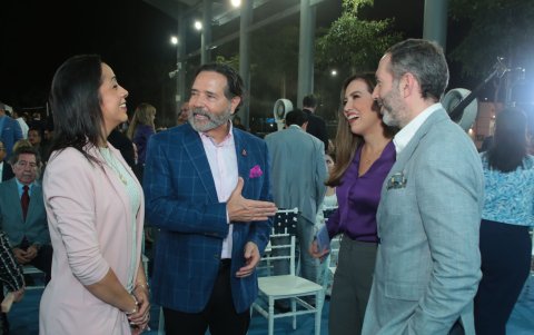 Eliana Molina, Carlos Ortega, Ana Changuín y Juan Pablo Ortega.
