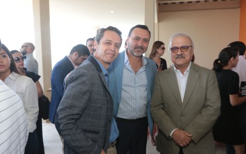 Gustavo Jácome, Carlos Scheel y Julio Jalil.