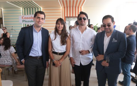 Ramón Sonnenholzner, Carla Arellano, Jorge Arévalo y Thomas Paris.