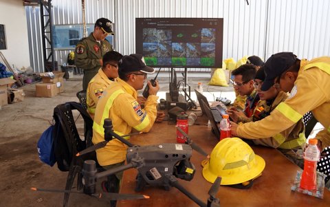 Nayón. El Centro de Mando Unificado se mantiene.