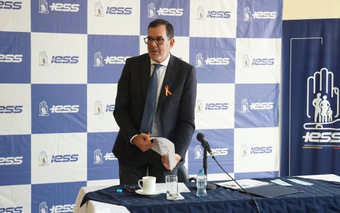 El titular del IESS, Eduardo Peña, expuso las obligaciones pendientes del Estado con el Seguro Social.