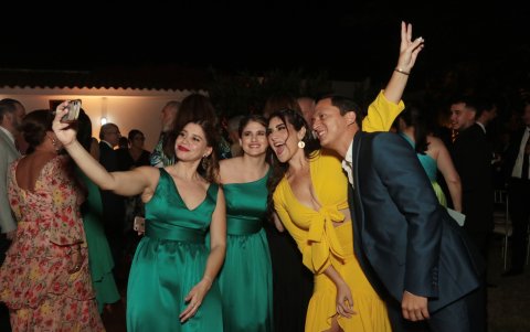 Anita Arce, Karen Robalino, Gisella Amaya y David Peralta.,