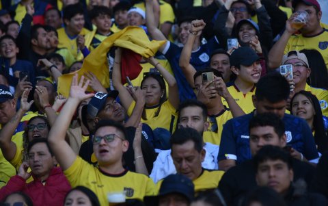 Los hinchas disfrutaron del partido en el que Ecuador venció 1-0 a Perú.