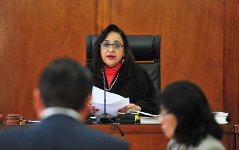 Presidenta del Supremo mexicano se une a las protestas contra reforma al Poder Judicial.