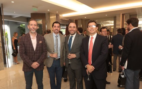 Juan Pablo Ortega, Esteban Noboa, Joaquín Zevallos y José Apolo.