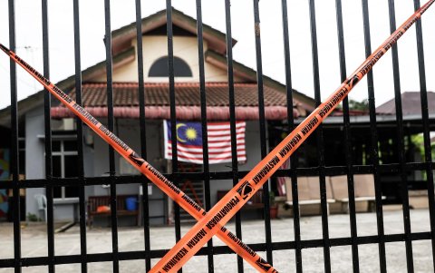 Uno de los centros de acogida clausurados en Malasia, donde se rescataron a más de 400 menores supuestas víctimas de abusos.