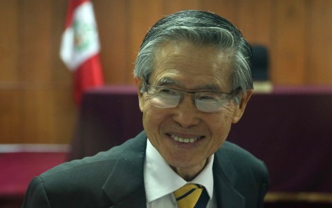 El expresidente peruano Alberto Fujimori en una foto de archivo.