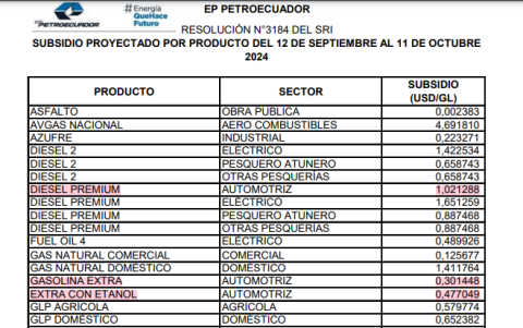 Captura de la resolución N3184 del SRI. 